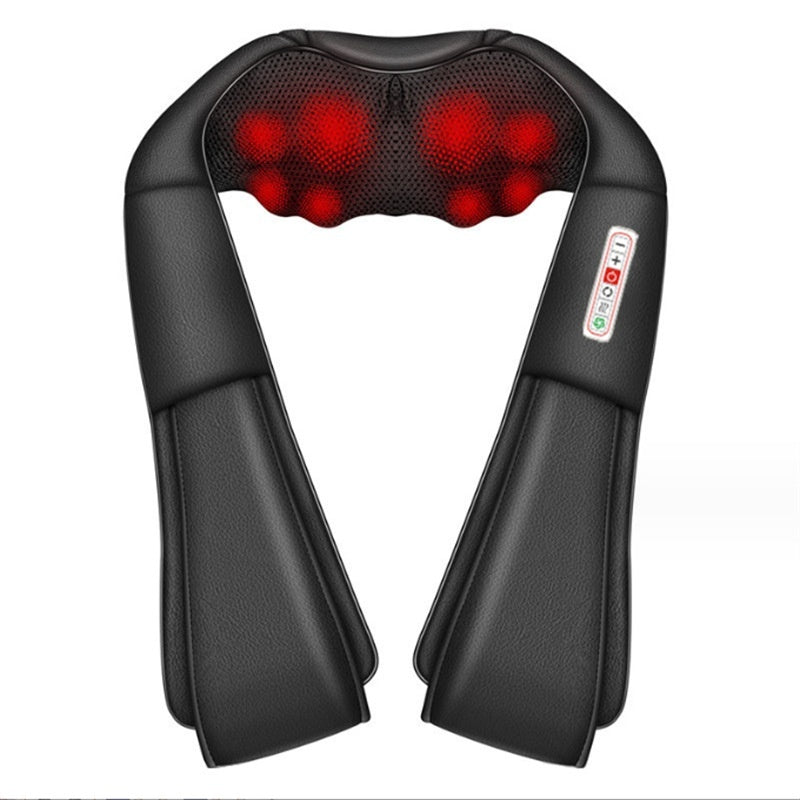 Heated shiatsu massager cordless design