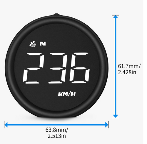 Car HUD - dashboard view