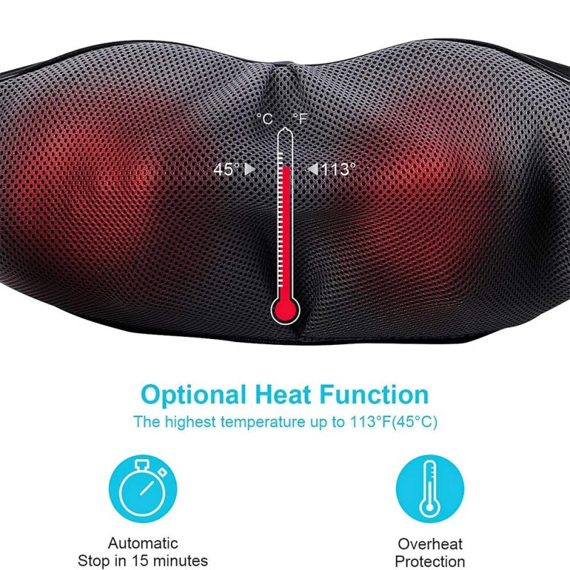 Heated shiatsu massager product detail