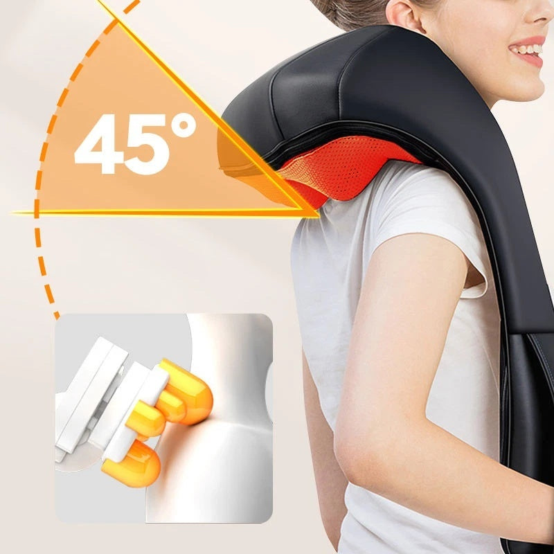 Heated shiatsu massager size and fit