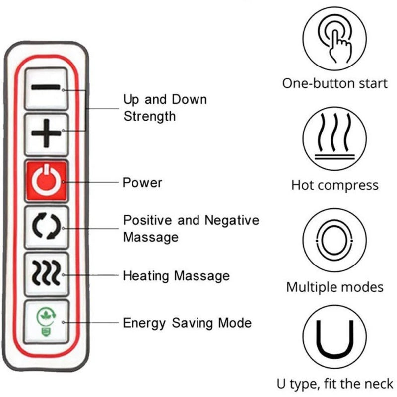 Heated shiatsu massager packaging