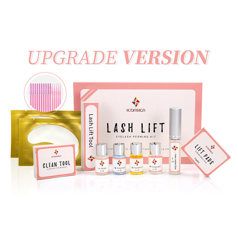 10-piece at-home lash lift kit with perm lotion and lifting pads