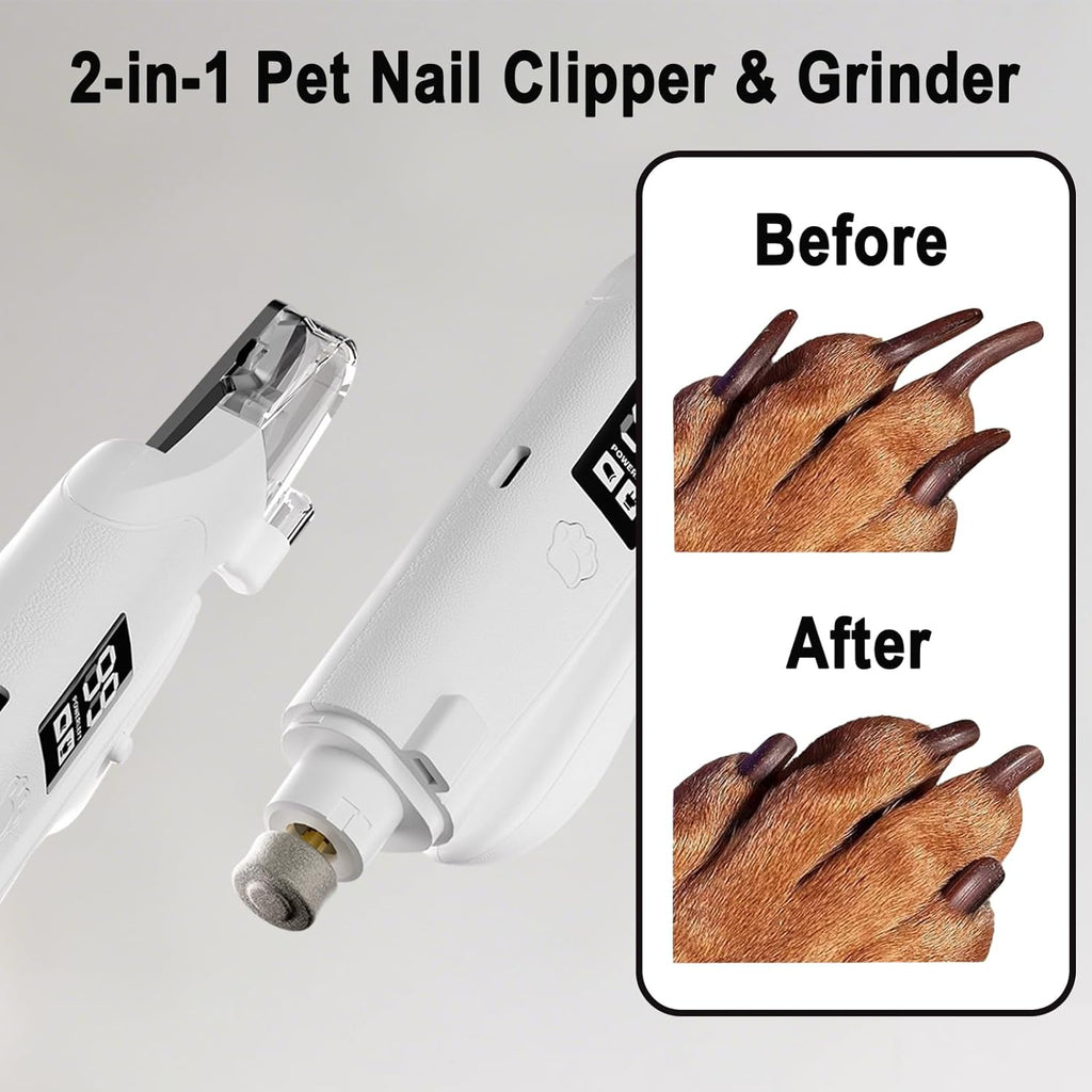 LED pet nail grinder size and design